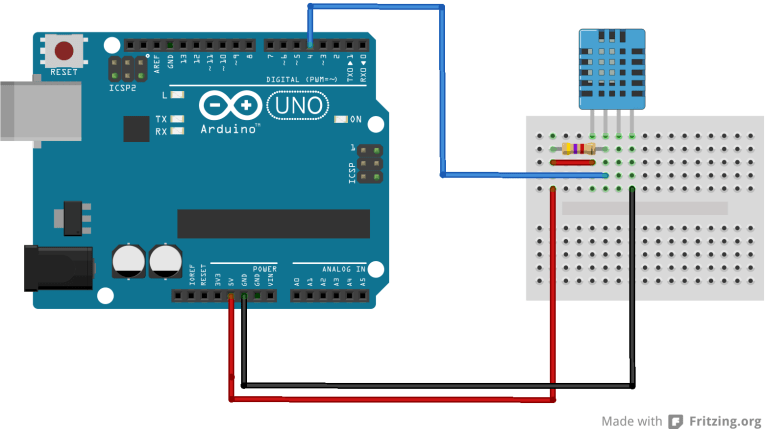 Arduino dht.h library