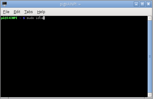 sudo idle