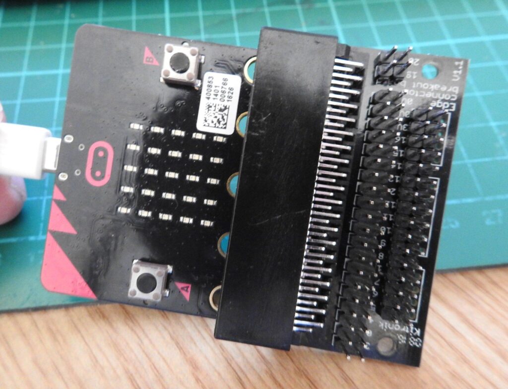 microbit with Edge Connector Breakout Board